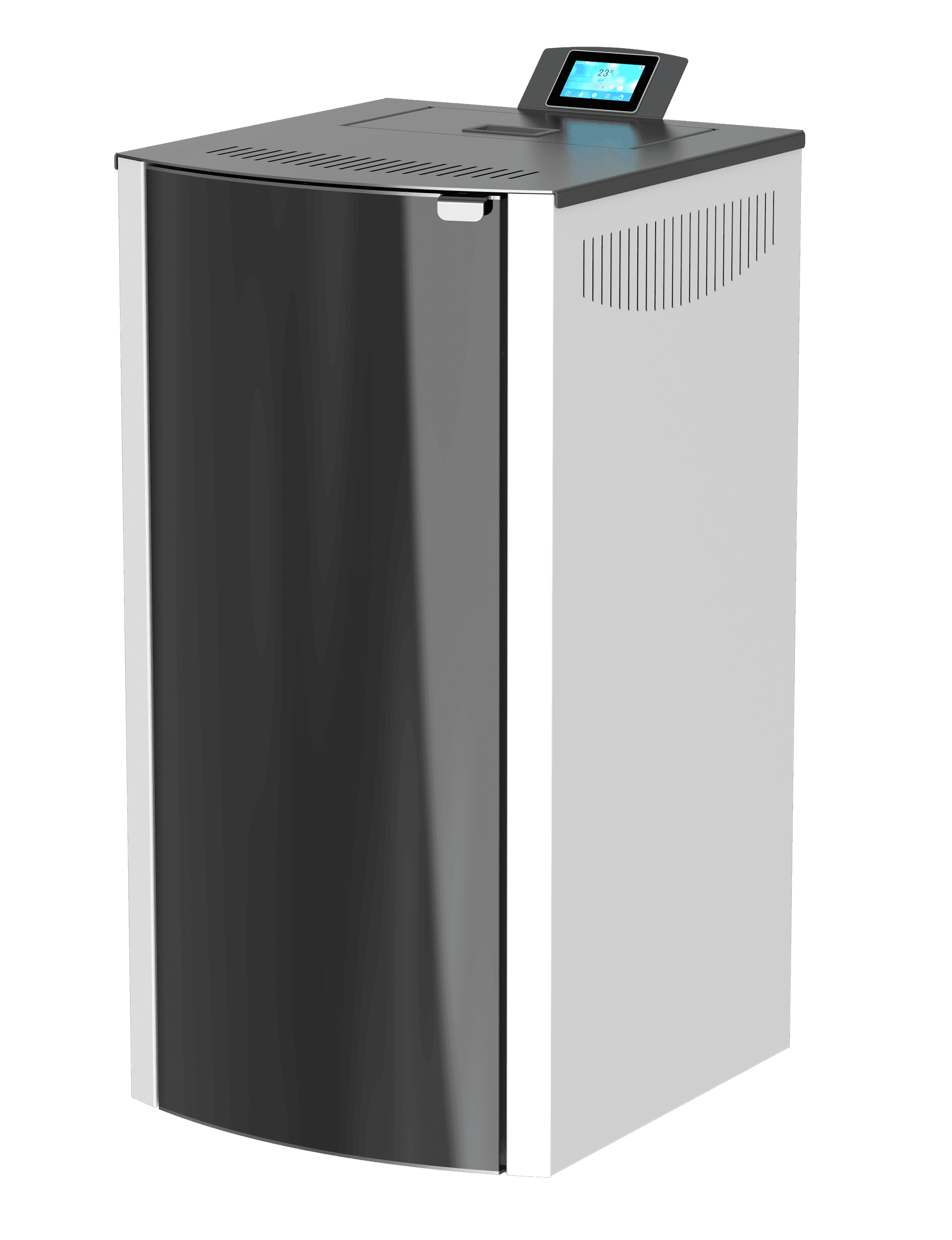 Пелетна камина с водна риза Mareli Systems ONYX FULL GLASS